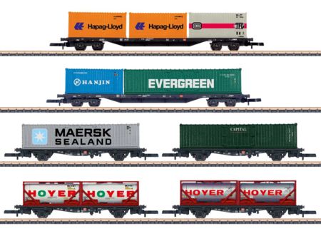 Märklin Miniclub Wagen-Set Containertransport
