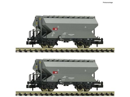 Fleischmann N  2-tlg. Set: Getreidesilowagen, SBB