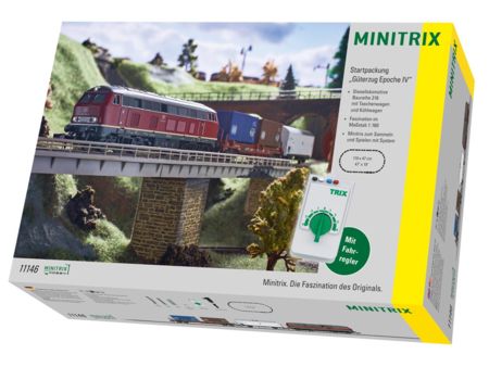 Minitrix Startpackung Güterzug mit Baureihe 216