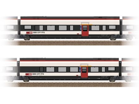 Trix HO Ergänzungswagen-Set 3 zum RABe 501 Giruno