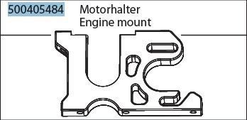 X10ET-XL Motorhalter