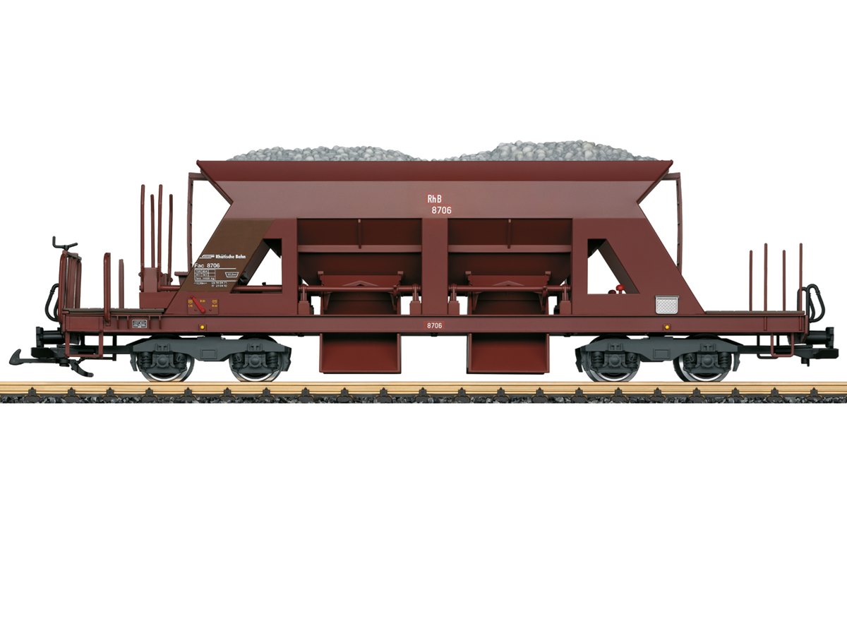 Wagon Tombereau LGB échelle G - Imprimé 3D Monté - Marron - Trenes Martin