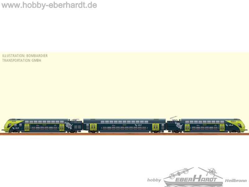 TRIX H0 Triebzug TWINDEXX Vario - NAH.SH Modell Mit Sound & Beleuchtung