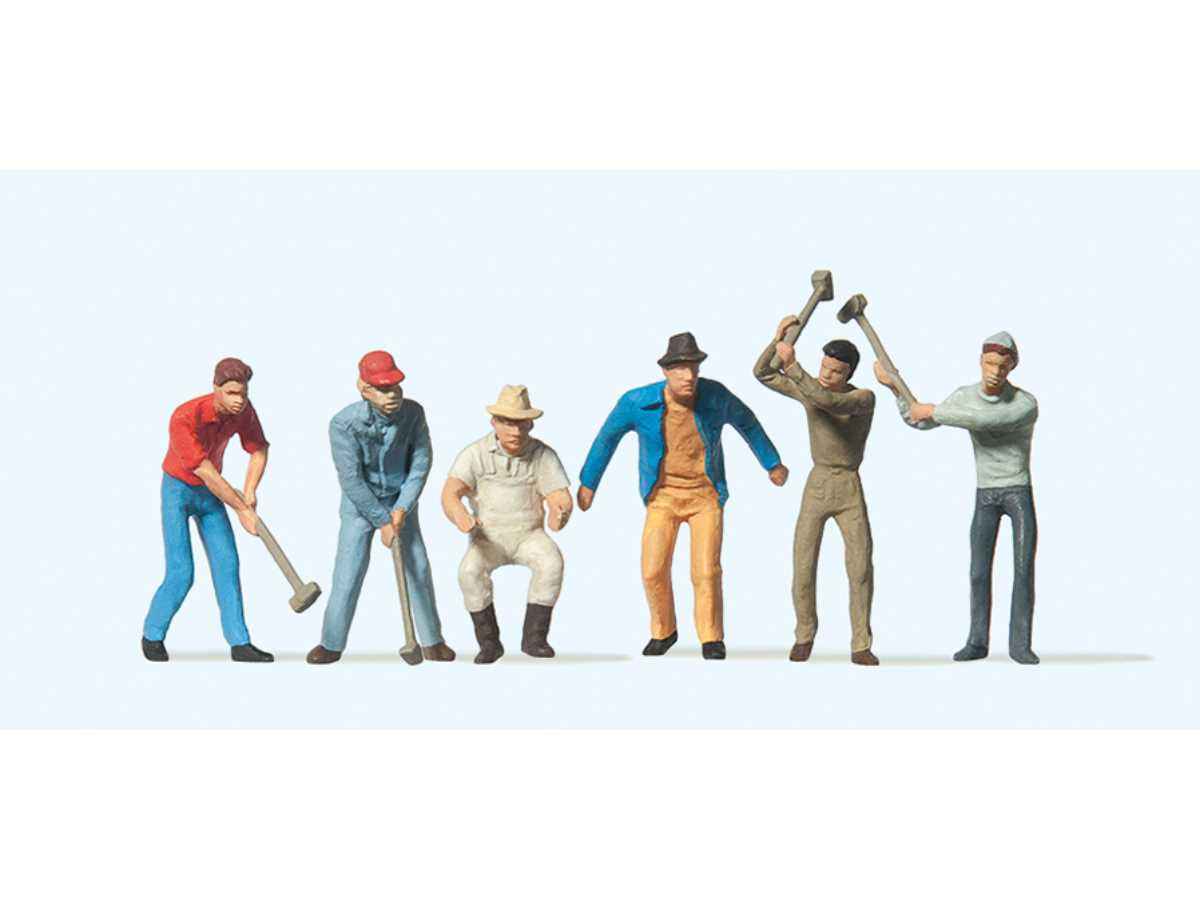 Preiser 1/87 HO Figuren – Gleisbauarbeiter Set (pr14033) – Perfekt Für Modelleisenbahner Preiser 1/87 HO Figuren – Gleisbauarbeiter Set (pr14033) – Perfekt Für Modelleisenbahner