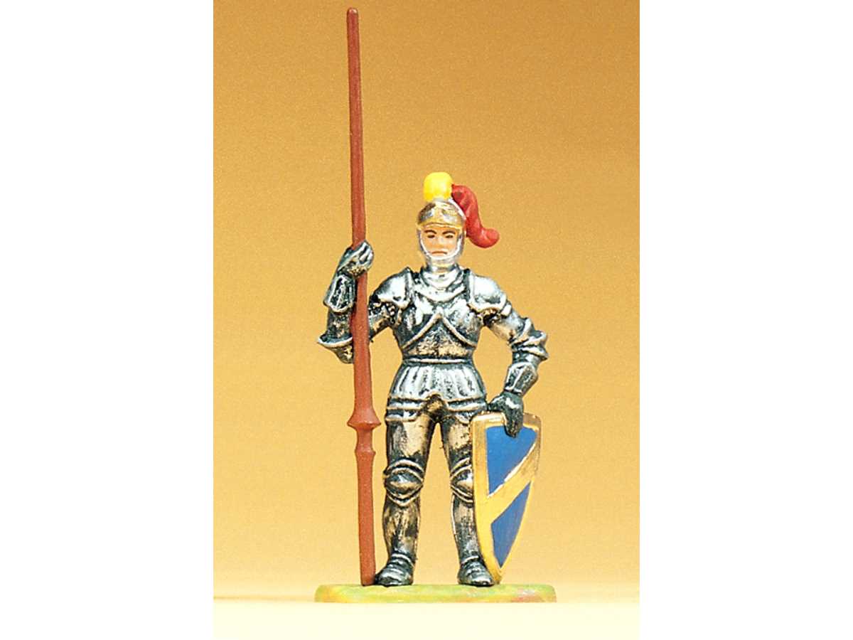 Reiterfigur Ritter Mit Lanze – Zinnfigur Als Sammlerstück, Ca. 10 Cm Hoch, In Geschenkverpackung