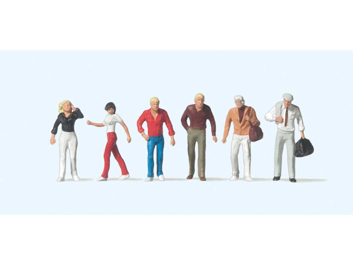 Preiser 10118 Gehende Passanten - H0 Figuren Für Modellbahn