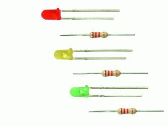 Viessmann LED rot Ø 3 mm, inkl. Vorwiderstände, 4 Stück 