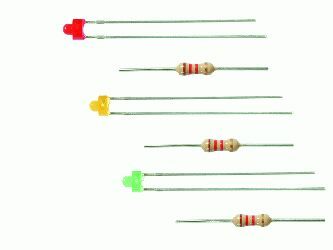 Viessmann LED rot Ø 1,8 mm, inkl. Vorwiderstände, 3 Stück 
