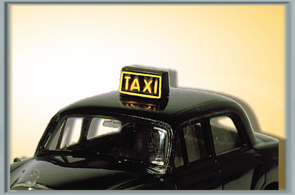 Viessmann H0 Taxischild mit LED-Beleuchtung