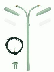 Viessmann H0 Bausatz Peitschenleuchte doppelt, 2 LEDs weiß