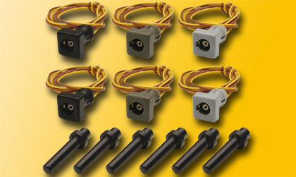 Viessmann H0 Kontaktstecksockel-Set, 6 Stück(grau, grün, sch